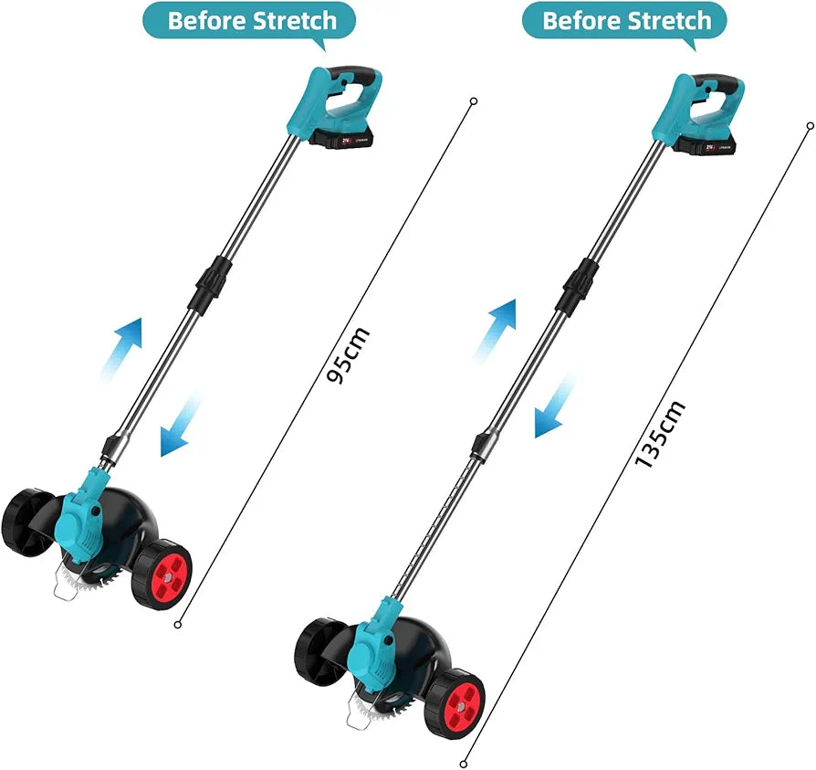 21V Cordless Grass Strimmer with Battery and Charger