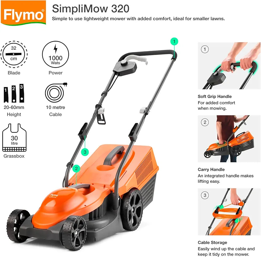 SimpliMow Wheeled Electric Lawnmower