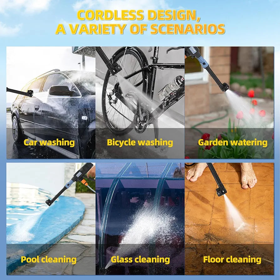 Portable 6-in-1 Cordless Pressure Washer