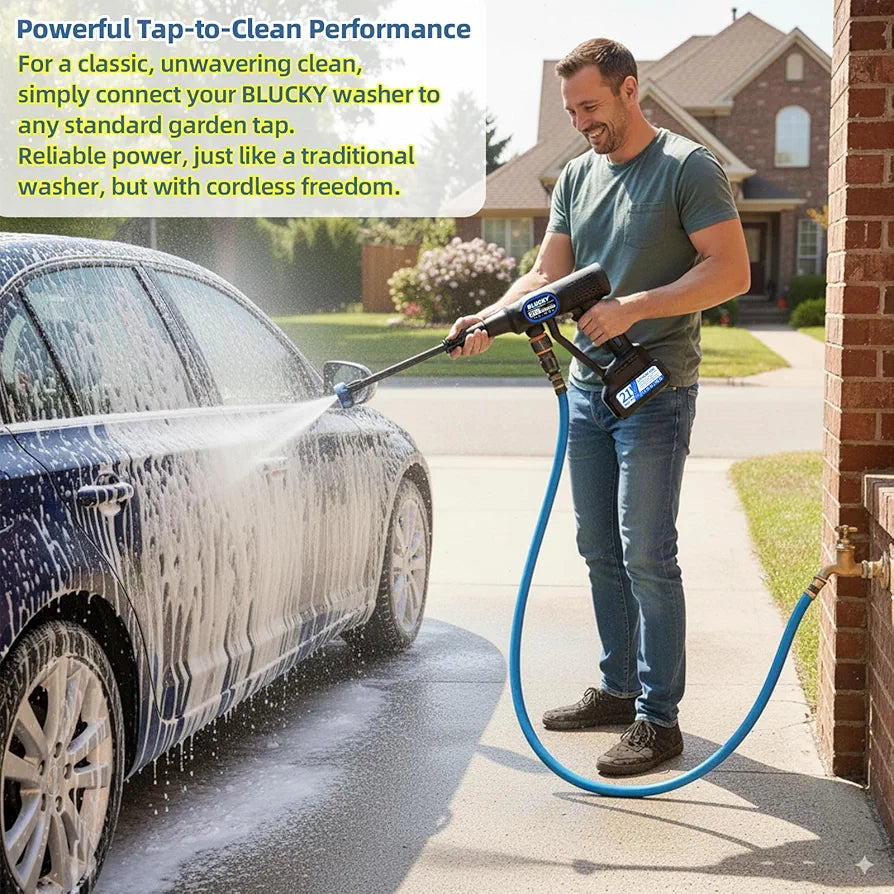 6-in-1 Portable Cordless Pressure Washer