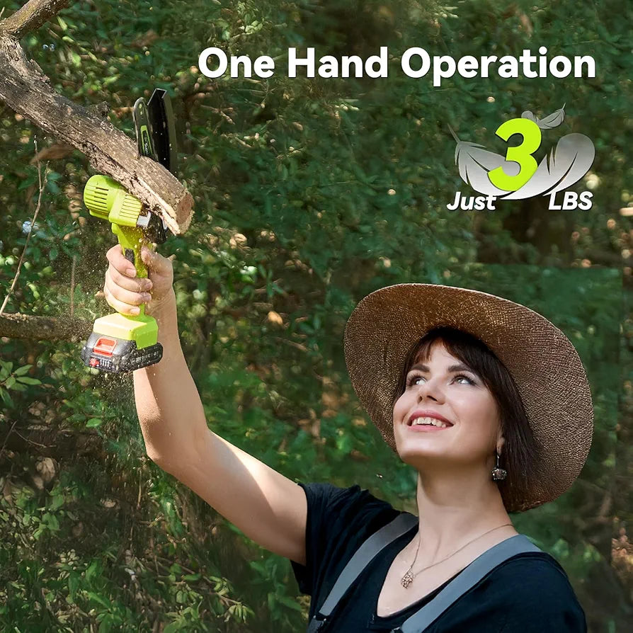 6-Inch Cordless Electric Chainsaw