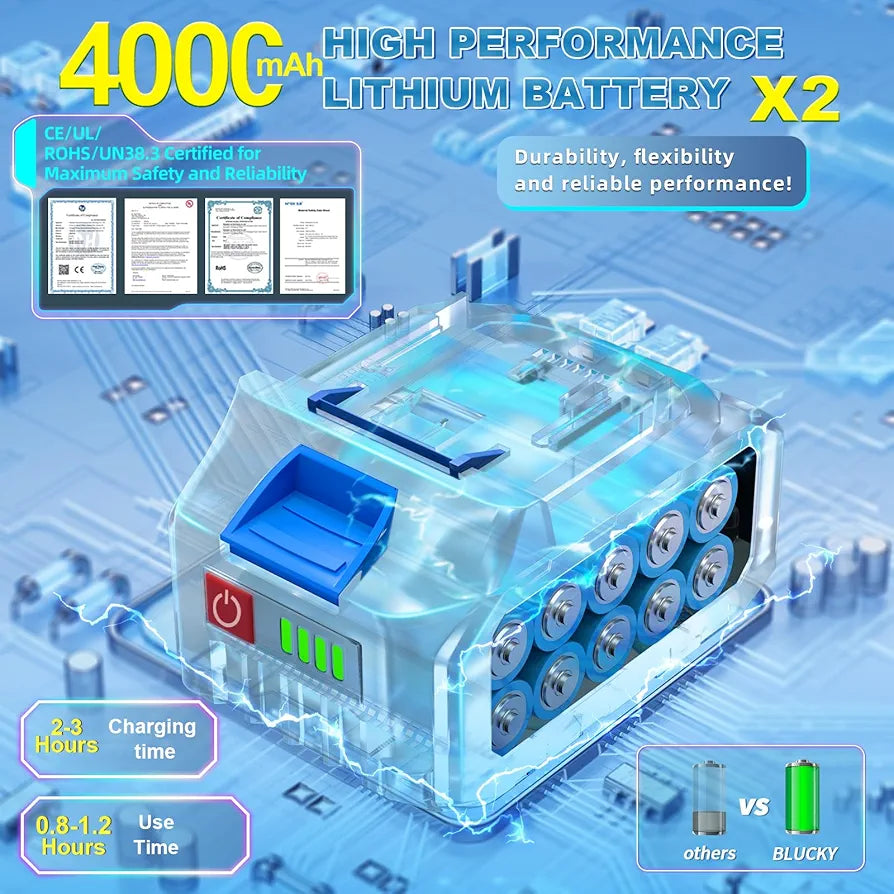 6-in-1 Portable Cordless Pressure Washer