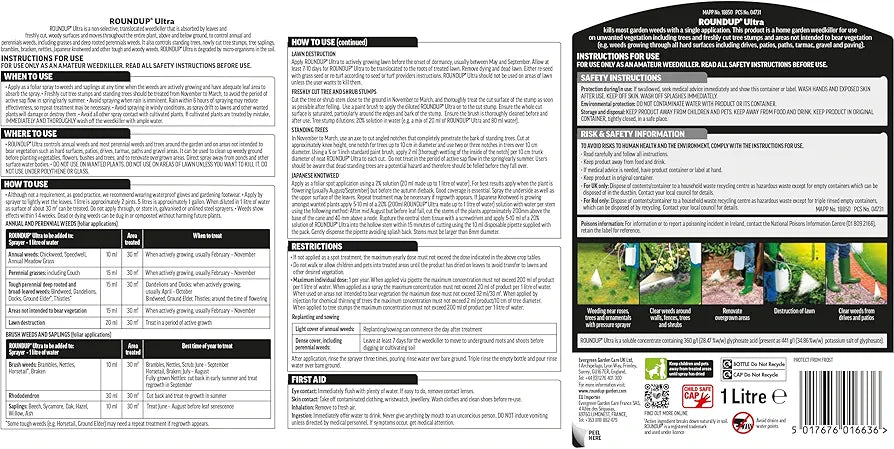 Tough Weedkiller Concentrate 1L